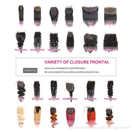 One Donor Wholesale Price Bleached Knots Baby Hair Dark Root 1B427 1B30 1B27 Ombre Brown Body Wave Closure